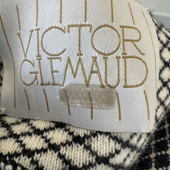 Victor Glemaud Cashmere Checked Mini Sweater Dress MEDIUM Knit Designer $450 - Picture 8 of 10